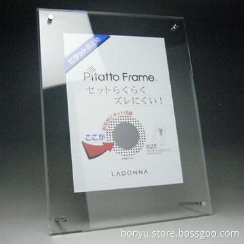 Acrylic photo frames, modern magnetic design, non-toxic and elegant